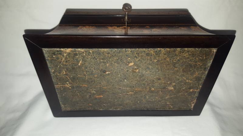 Topographical Tunbridge Ware Stationary Box